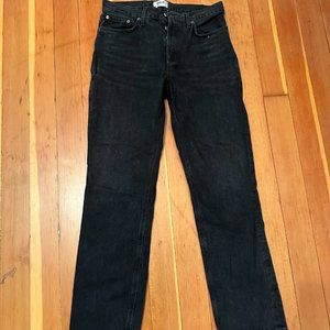 Agolde Lana Mid-Rise Straight Leg Jeans